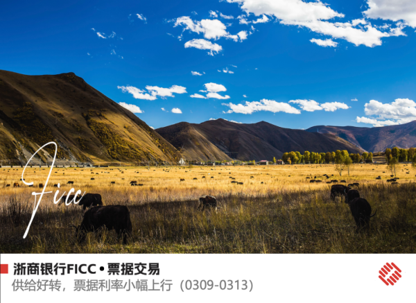 供给好转，票据利率小幅上行——票据交易周报（0309-0313）