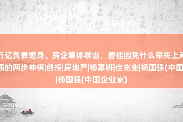 万亿负债缠身、房企集体暴雷，碧桂园凭什么率先上岸？杨国强的两步神棋|创投|房地产|杨惠妍|佳兆业|杨国强(中国企业家)