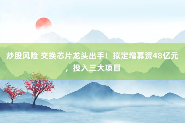 炒股风险 交换芯片龙头出手！拟定增募资48亿元，投入三大项目