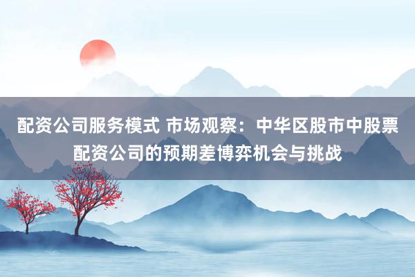 配资公司服务模式 市场观察：中华区股市中股票配资公司的预期差博弈机会与挑战