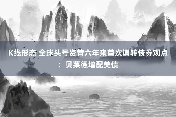 K线形态 全球头号资管六年来首次调转债券观点:贝莱德增配美债